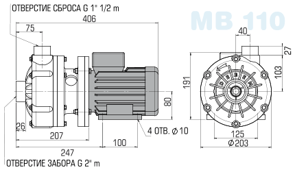 Уст разм МВ 110